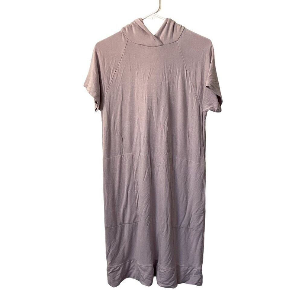 Philosophy Republic clothing dresses pink hooded midi short sleeve dress pockets